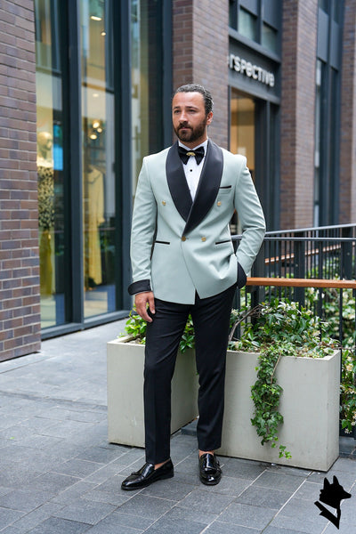Breasted Shawl Collar Suit