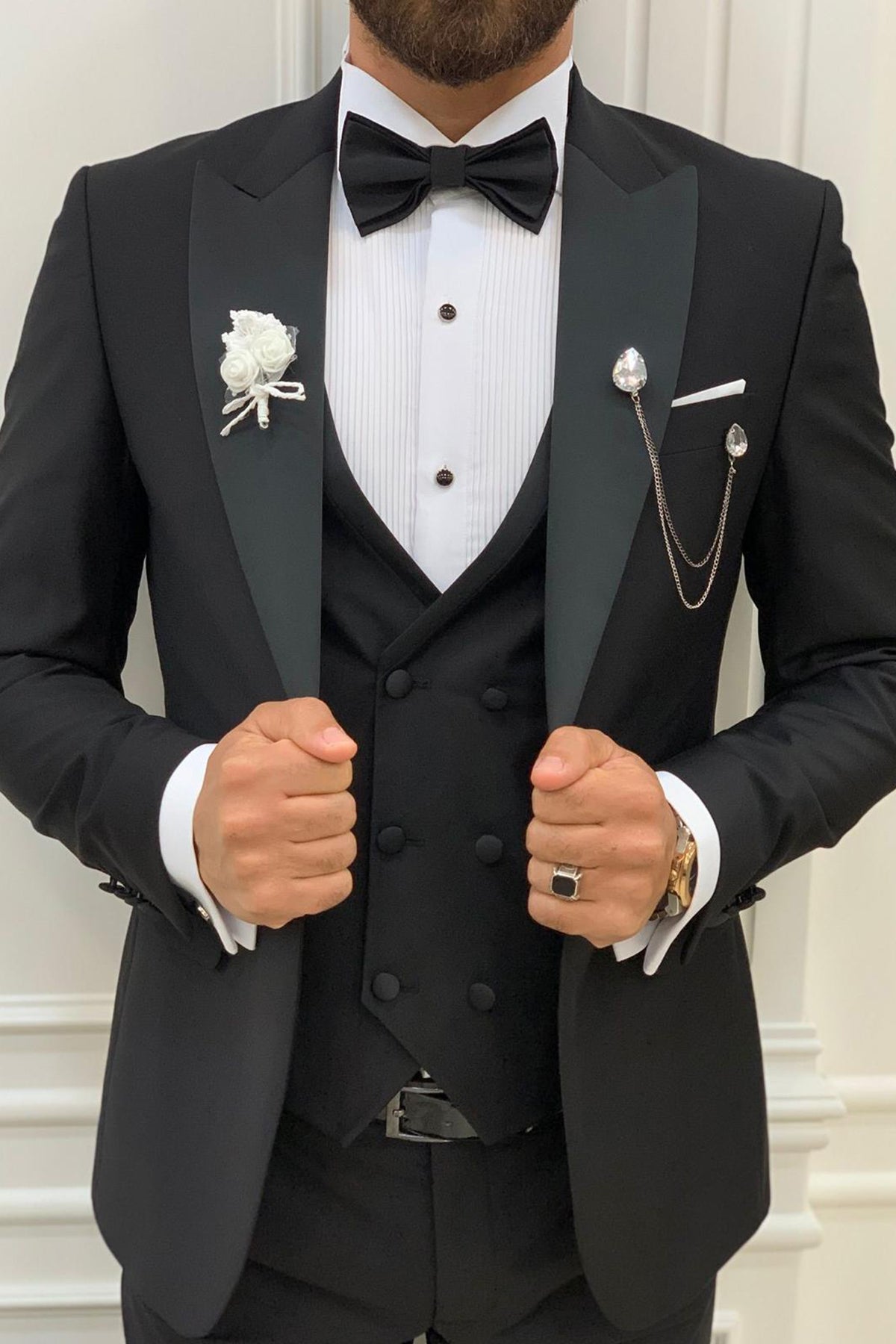Black Elegant Style Tuxedo – Gleoni