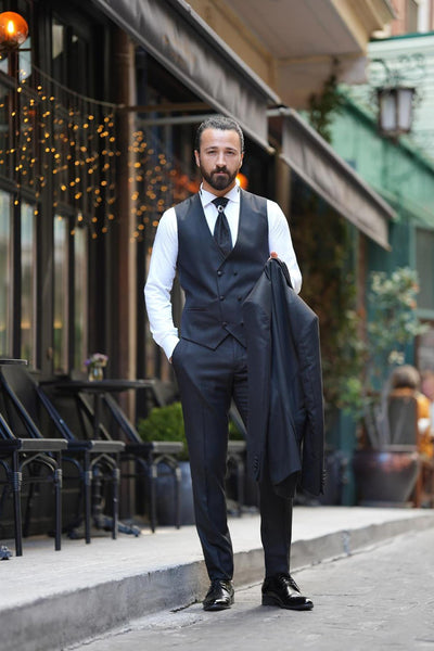 Black Italian Style Tuxedo
