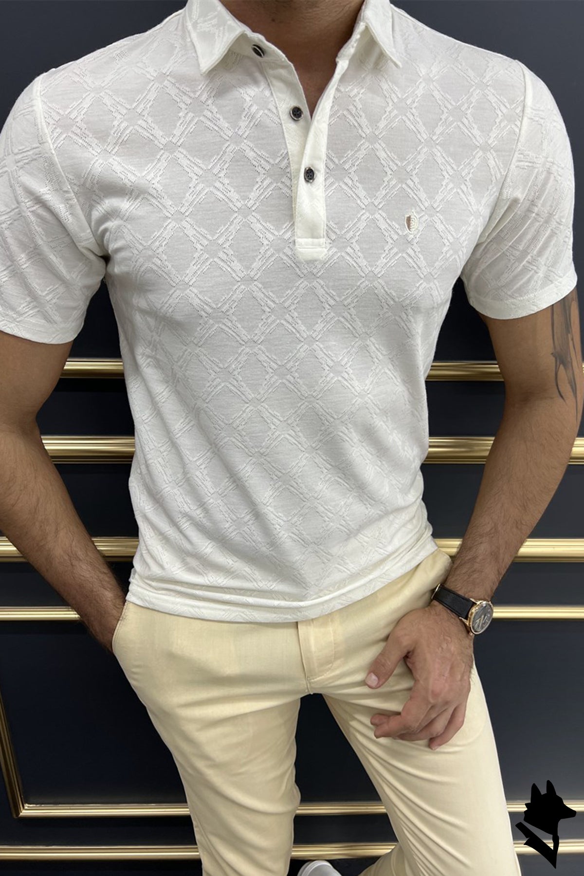 Patterned Cotton T-shirt