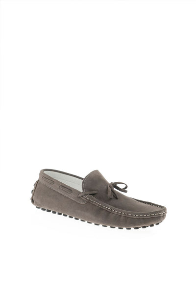 Rubber Sole Suede Loafer