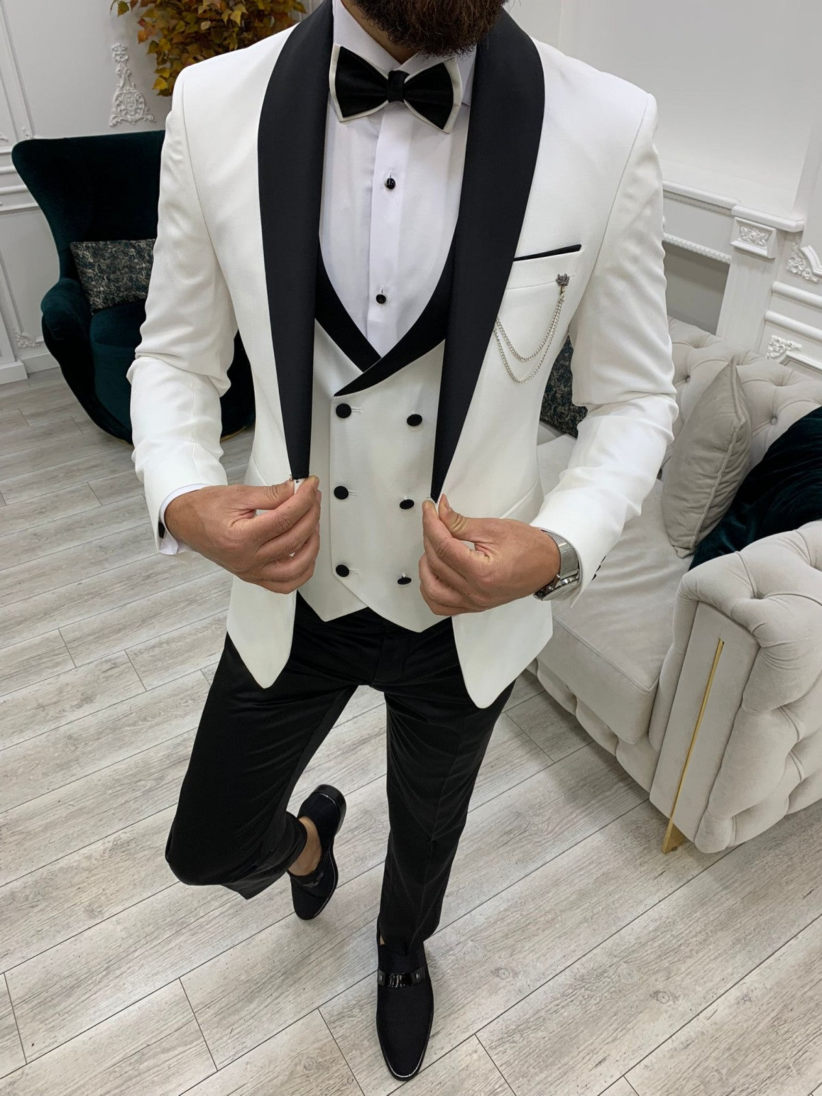 Men's White Suit
