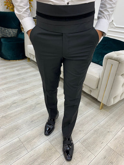 Black Slim Fit Groom Suit