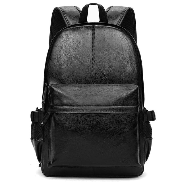 Preppy Style Leather Backpack