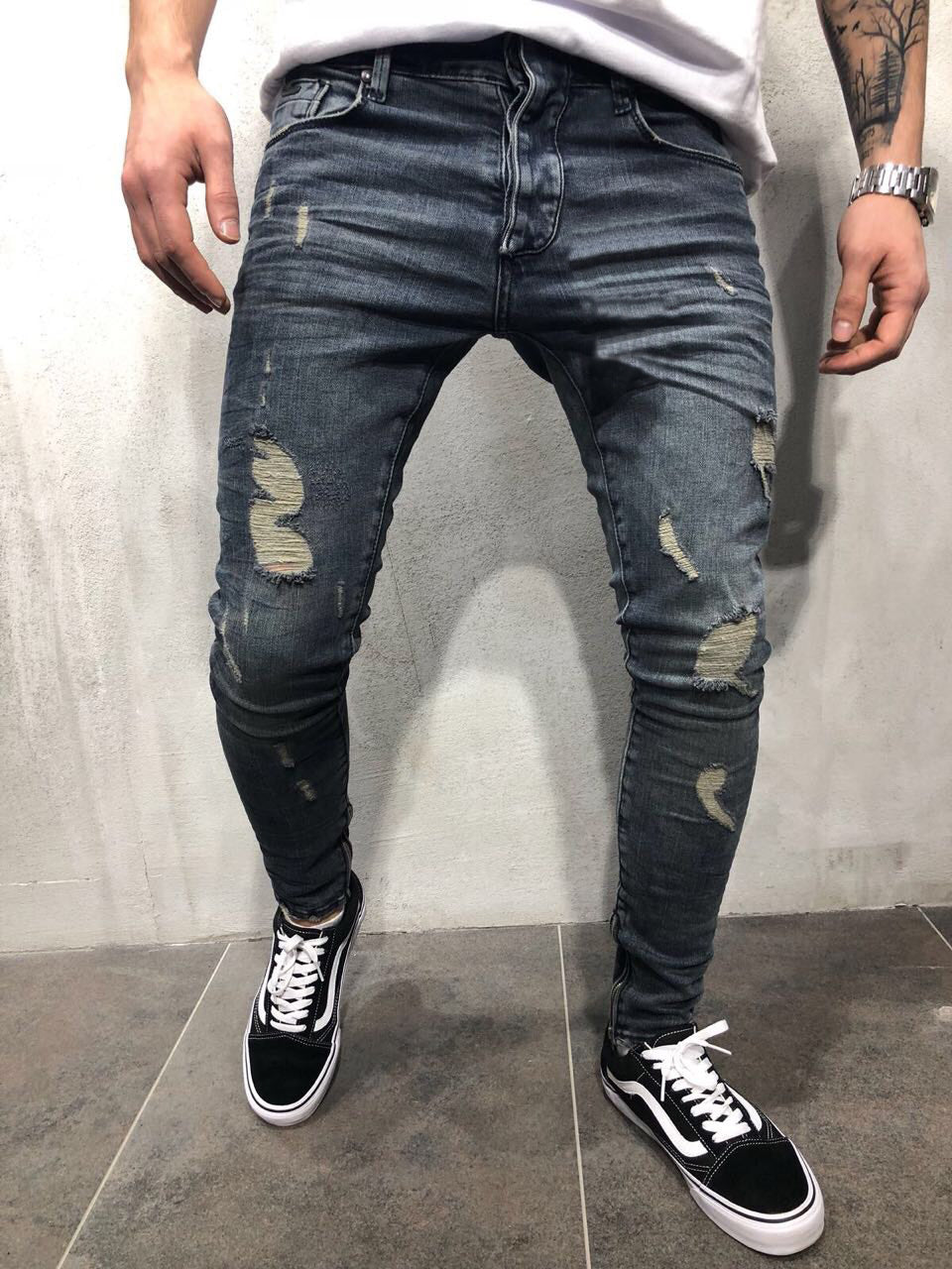 Mens Ripped Jeans 2020 – Gleoni