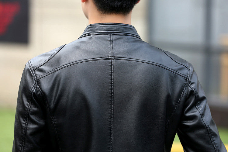 Male Motorcycle Leather Jacket