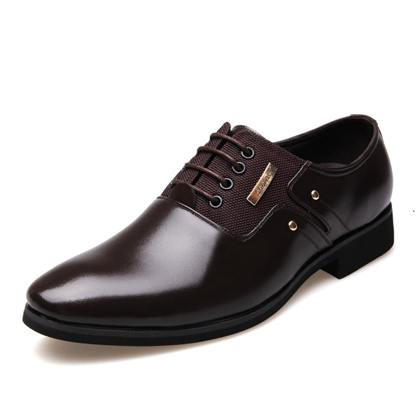 Brown Amazon Shoes For Men Formal Men's Leather Lace-up Formal Dress Shoes  Classic Oxford Business