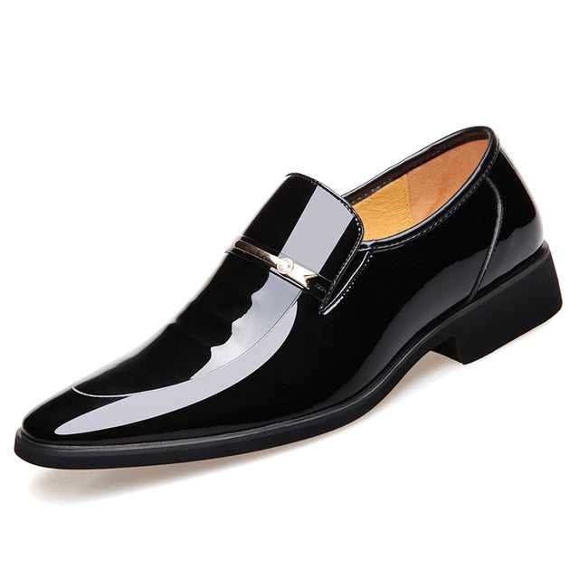 Men Dress Leather Shoes Black / 44 Men Dress Leather Shoes Black / 44